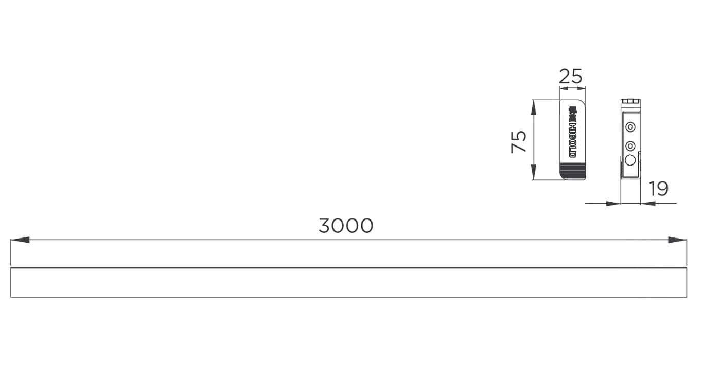 Bas thanh treo quần áo 703580S - Ảnh 2