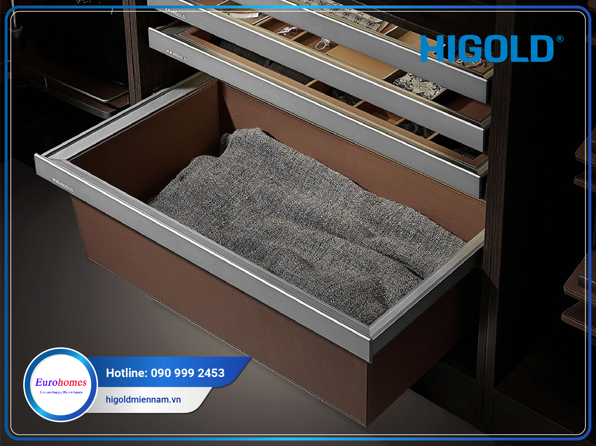 Ngăn kéo cao đựng quần áo gấp — 600mm: 703731-S