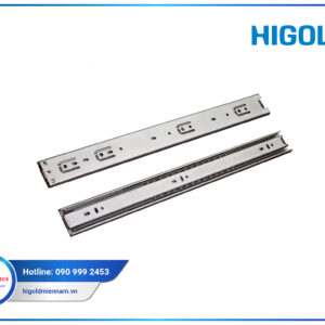 Ray bi thép mạ kẽm/ ba đoạn lực/ có giảm chấn, màu ghi – 350mm 815202