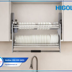Giá bát đĩa nâng hạ, khung bắt rổ inox 304 (new 2026) - 600mm: 401321S