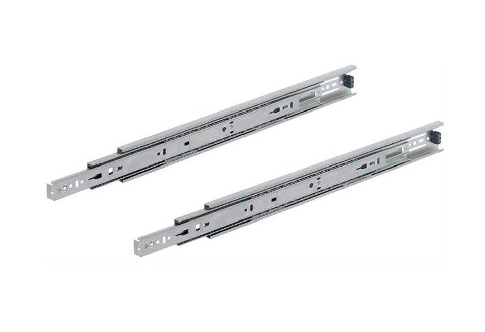 Ray bi thép mạ kẽm/ 3 đoạn lực/ không giảm chấn, màu ghi – 350mm 815003 - Ảnh 2