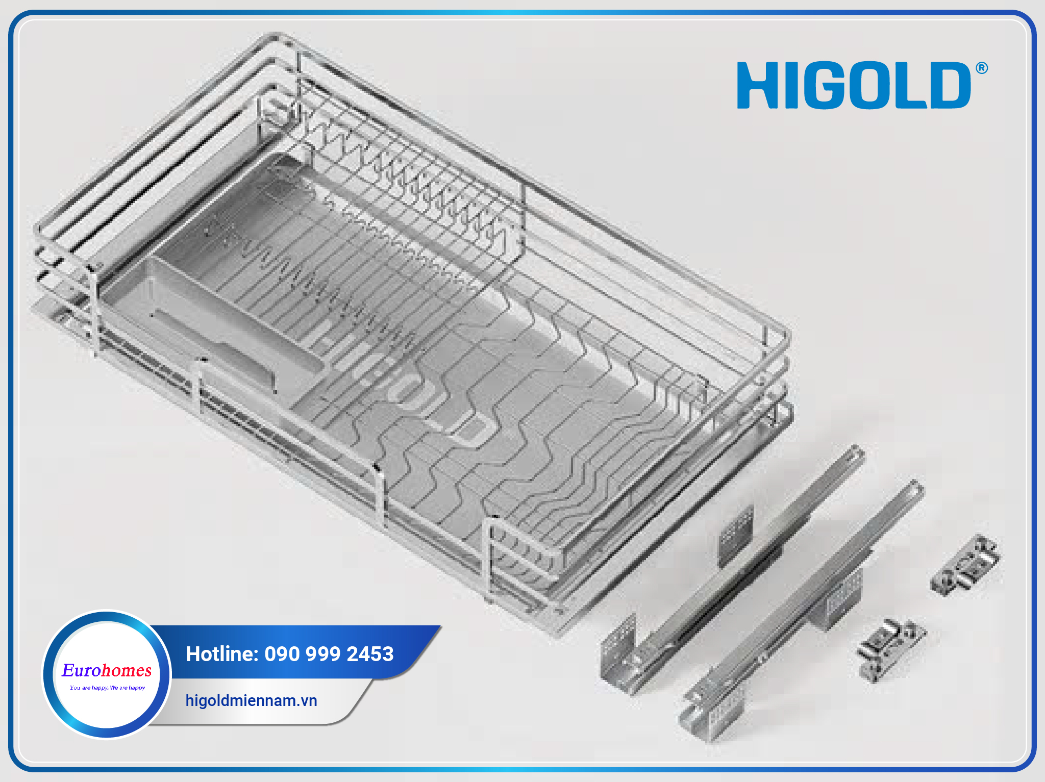 Giá đựng bát đĩa Diamond – 700mm: 301522